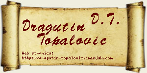 Dragutin Topalović vizit kartica